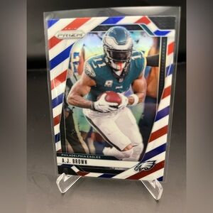 2024 Panini Prizm AJ Brown #233 Red White and Blue